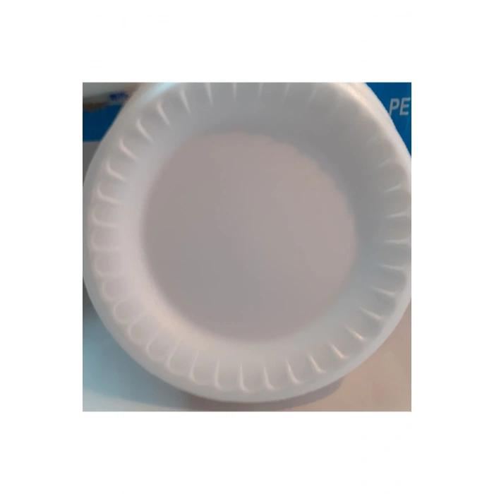 Beyaz Köpük Tabak Yuvarlak 10 Adet Kullan At Piknik Tabağı