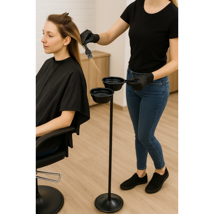 Kuaför Yardımcı Boya Sehpası Çiftli Seyyar Saç Boyama Sehbası