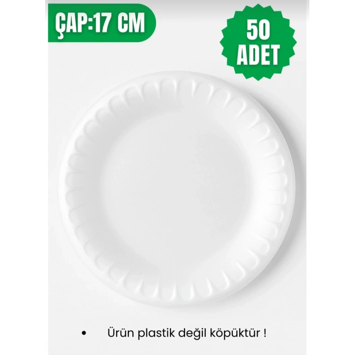 Kullan At Köpük Tabak 33/a 17 Cm 50 Adet