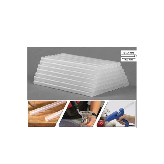 Masis 30 Adet Sıcak Mum Silikon 7 Mm Ince Silikon