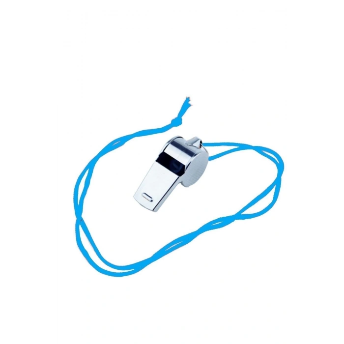 Metal Düdük Renkli Ipli Deprem Düdüğü 5 Adet