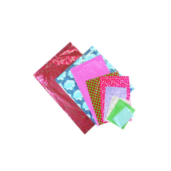 Metalize Hediye Poşeti Bantlı 40x60 cm 100 Adet