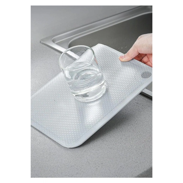 Mutfak Şeffaf Raflık Şeffaf Raf Örtüsü Dolap Ve Çekmece Içi Kaymaz Kaydırmaz Koruyucu Örtü-45x300cm