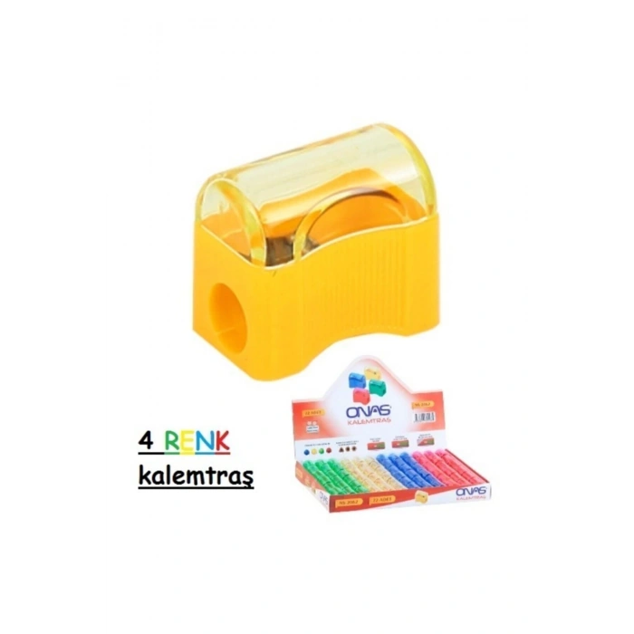 Öğrenci Kalemtraşı Kapaklı 4 Adet