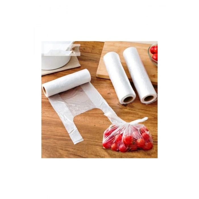 Orta Boy Rulo Poşet 200 adet Manav poşeti . Mutfak , banyo çöp poşeti