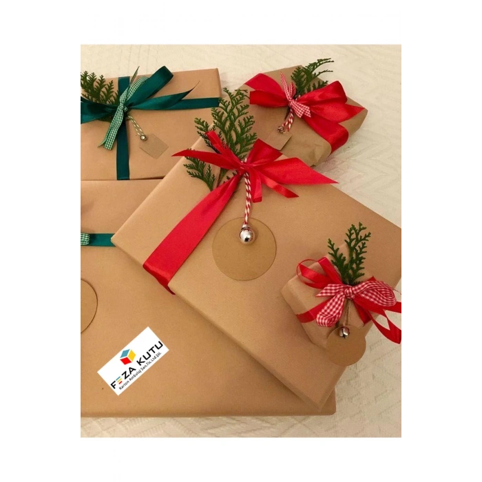 Paket Kağıdı Kraft Kağıt Ambalaj Kağıdı Hediye Kağıdı Yılbaşı Çeyiz Paketleme Kağıt 70x100 (10 ADET)