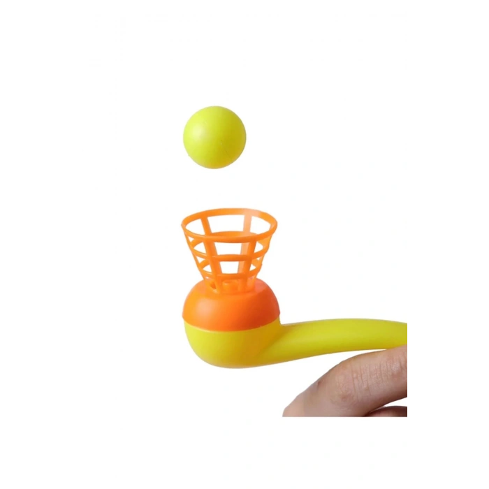 Pipetli Top Üfleme Oyunu Popit Eğitici Oyuncak 3 Adet