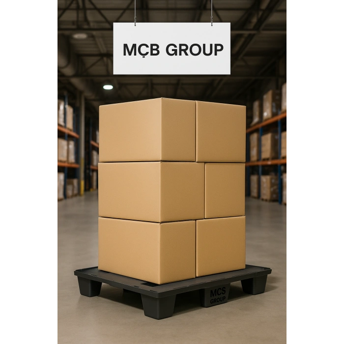 Plastik Euro Palet 80x120 Cm 2 Ton Taşıma Kapasitesi(Statik) Euro Palet (İstiflenebilir Palet)