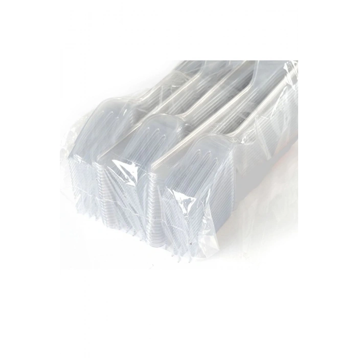 Plastik Lüks Sağlam Çatal 100 ’ Adet