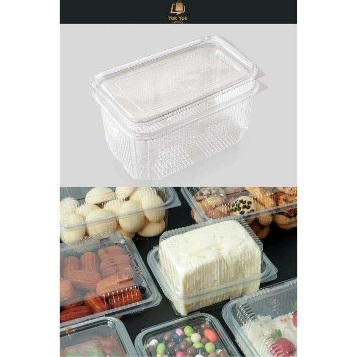 Plastik Sızdırmaz Düz Kapak 1000 gr Cc 100 Adet