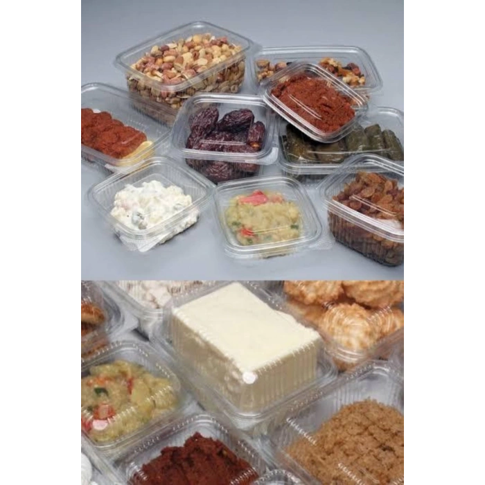 Plastik Sızdırmaz Düz Kapak 1000 gr Cc 100 Adet