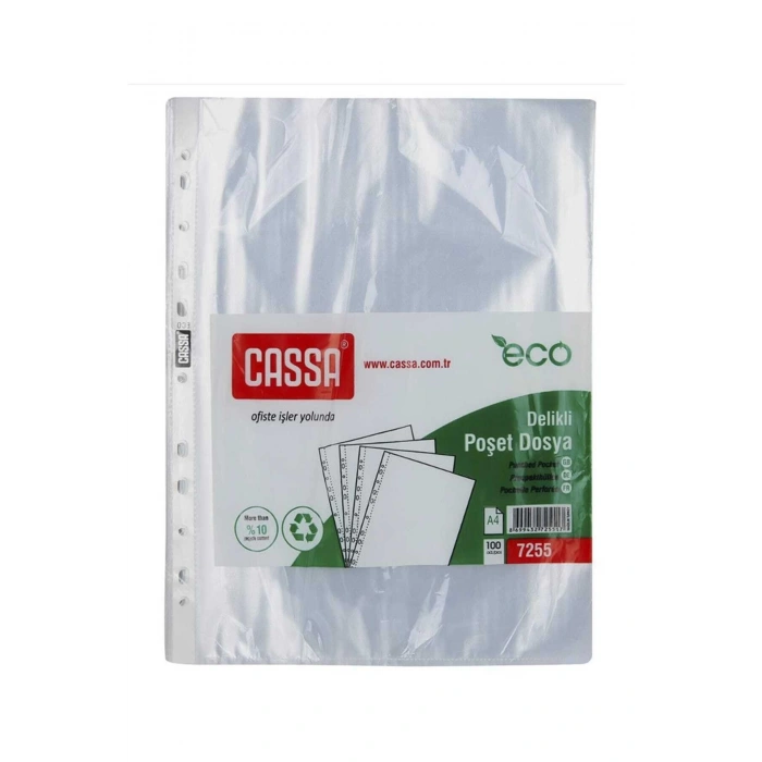 Poşet Dosya Eco 30 Mikron 100Lü 2 Paket ( 200 Adet )