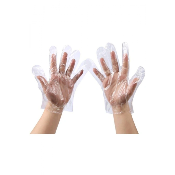 Poşet Eldiven 100 Adet Hışır Şeffaf Eldiven 100lü X1 Adet Poşet Eldiven