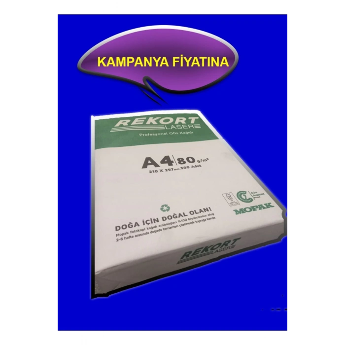 Rekort Laser A4 Profesyonel Ofis Kağıdı 500 Adet