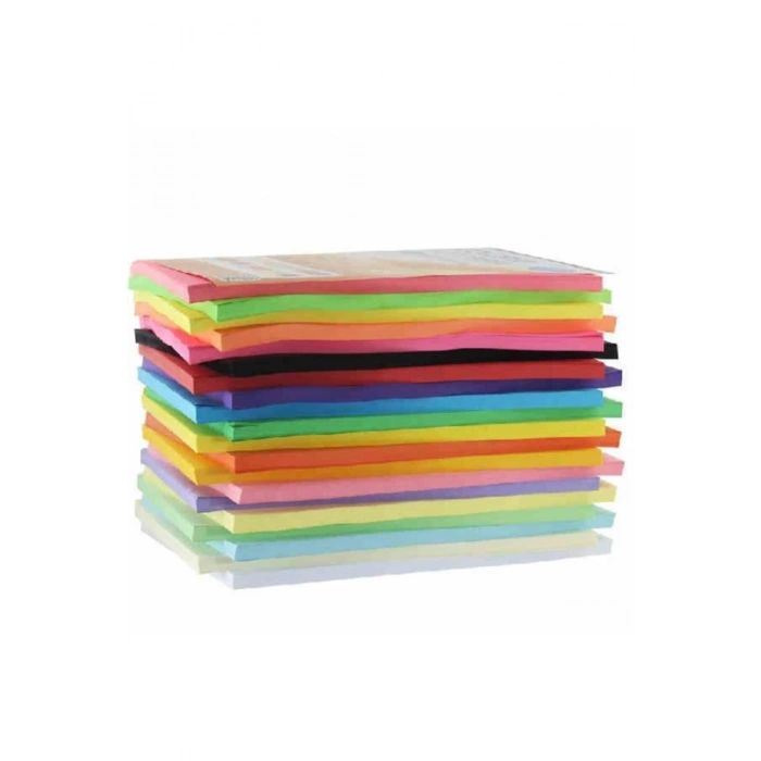 Renkli A4 Fotokopi Kağıdı 100lü Karışık 10 Renk
