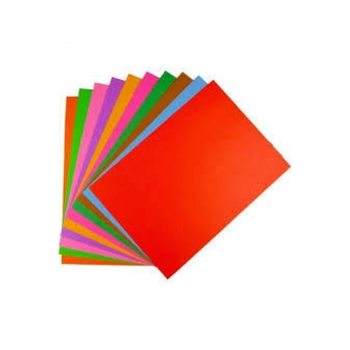 Renkli Fon Kartonu 10 Adet A4