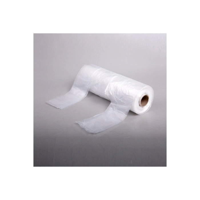 Rulo Market Poşet Torba - Atlet Poşet - Şeffaf - Orta Boy - 10 Rulo - 2000 Adet Torba