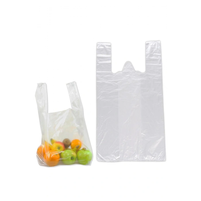 Rulo Market Poşeti Torbası - Atlet Poşet - Şeffaf - Orta Boy - 20x200 Adet - Koli