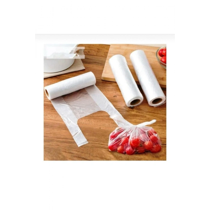 Rulo poşet büyük boy 200lü 27x53cm rulo market manav hışır poşet
