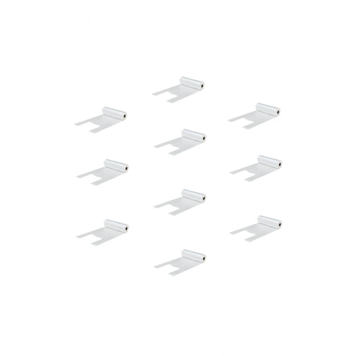 Rulo Şeffaf Market Poşet Torba - Hışır Atlet Poşet -küçük Boy - 200 Adetlik 10 Rulo