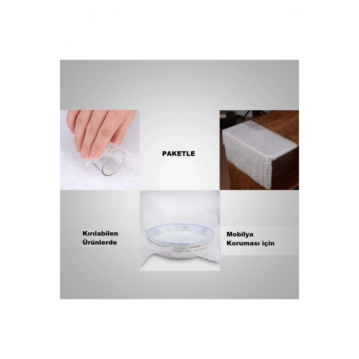 Rulosuz Balonlu Naylon Pat Pat Ambalaj Naylonu 100 Cm X 10 M