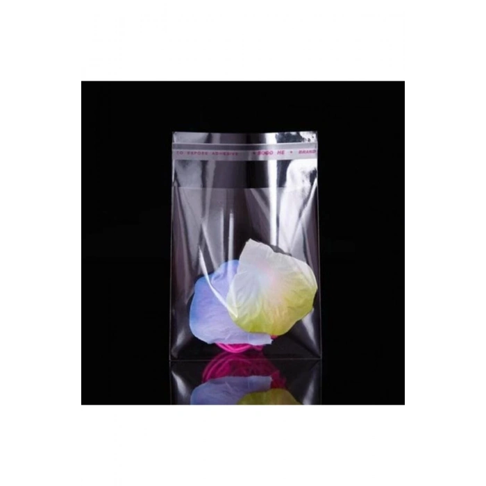 Şeffaf Bantlı Jelatin Poşet 8x15 1.000 Adet