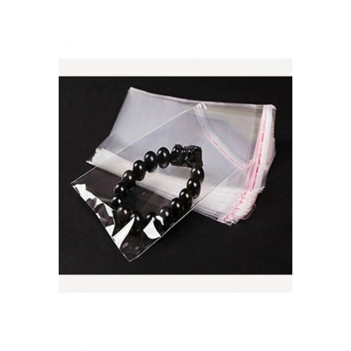 Şeffaf Bantlı Jelatin Poşet 8x15 1.000 Adet