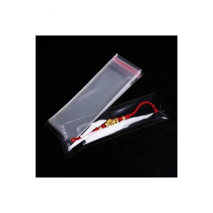 Şeffaf Bantlı Jelatin Poşet 8x15 1.000 Adet