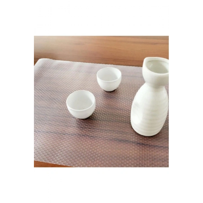 Şeffaf Eva Raflık Kaymaz Dolap Içi Çekmece Raf Örtüsü