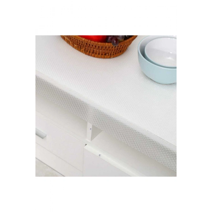 Şeffaf Kaydırmaz Raf Dolap Ve Çekmece Örtüsü 45 Cm X 3 Metre