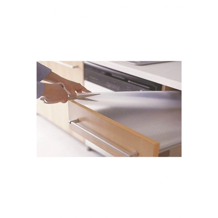 Şeffaf Kaydırmaz Raf Dolap ve Çekmece Örtüsü 45 cm x 5 mt