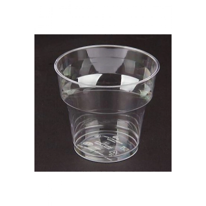 Şeffaf Kristal Mika Ekstra Sert Plastik Bardak 180 Cc - **10** Adet**mika**