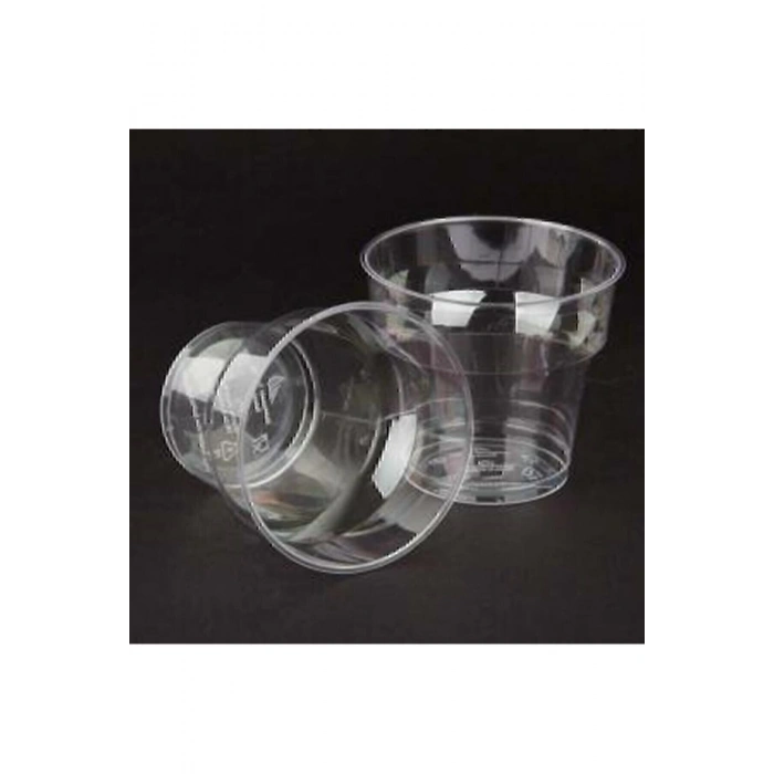 Şeffaf Kristal Mika Ekstra Sert Plastik Bardak 180 Cc - **10** Adet**mika**