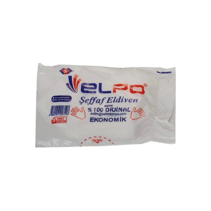 Şeffaf Poşet Eldiven 100lü