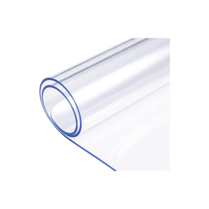 Şeffaf Pvc 1.2 Mm Temizlenebilir Kalın Koruyucu Avanos Masa Örtüsü