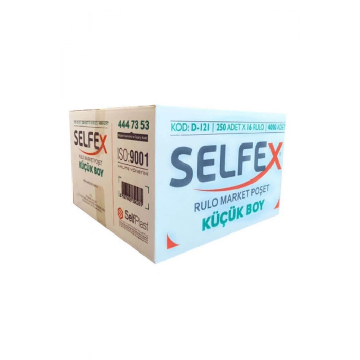 Selfex Rulo Hışır Atlet Poşet Küçük Boy 250 Adet Şeffaf