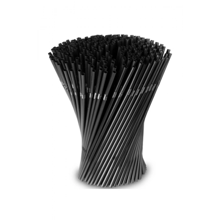 Siyah 100lü Körüklü Frozen Kokteyl Pipet