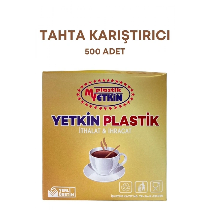 Tahta Çay Kahve Karıştırıcı 500 Adet