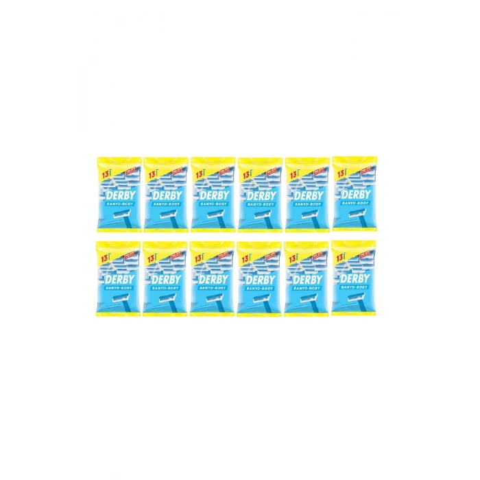 Tek Bıçaklı Banyo Tıraş Bıçağı 13lü X 12 Paket