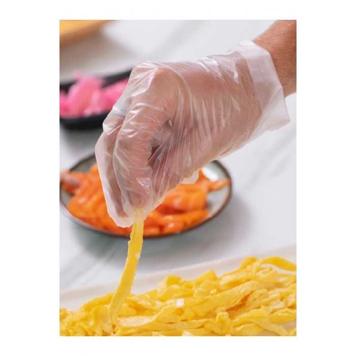 Tek Kullanımlık Pe Şeffaf Eldiven 100lü