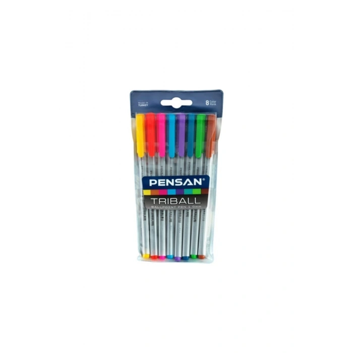 Tükenmez Triball 1mm Renkli 8 Li Set