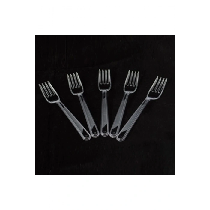 Plastik Lüks Sağlam Çatal 50 Adet