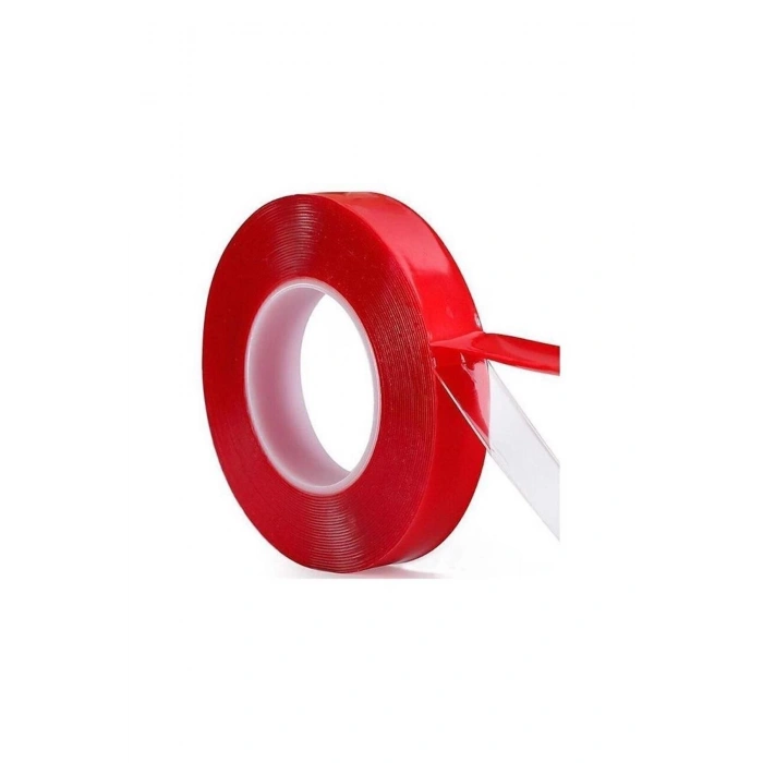Vhb Akrilik Şeffaf Çift Taraflı Silikon Bant 18 Mm X 2 Metre