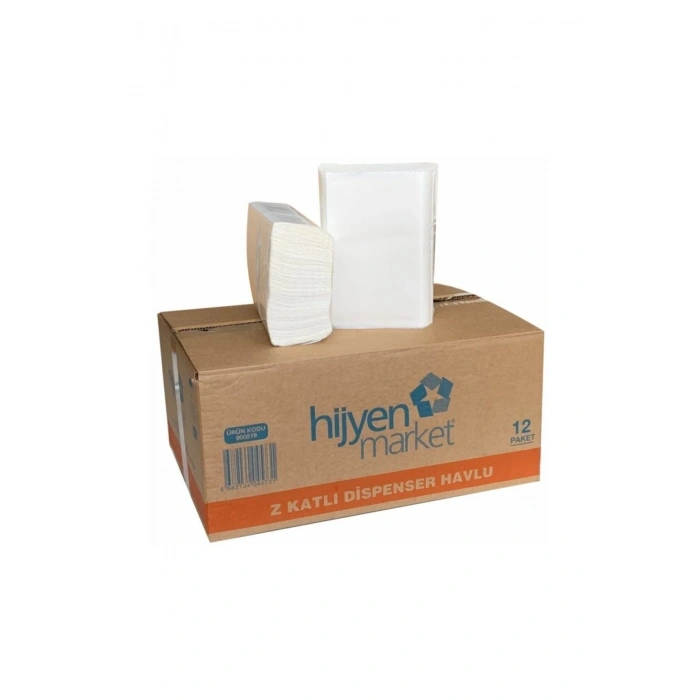 Z Katlama Dispenser Kağıt Havlu Peçete 200lü 4 Paket 800 Adet