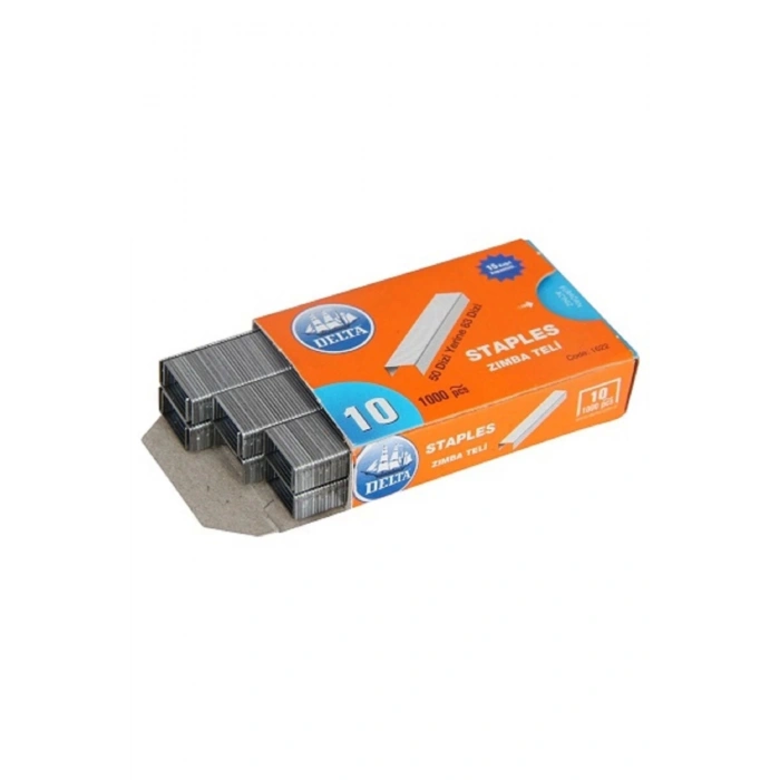 10000 ADET (10X1000Lİ) Zımba Teli 4x9mm Çelik Zımba Teli Küçük Boy No:10 Beyaz 10