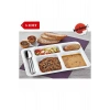 5 Adet Kırılmaz Tabldot Tabak, Self Servis, Yemekhane, Okul, 5 Bölmeli, Tabilot, Tabildot, Lokanta