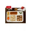 5 Adet Kırılmaz Tabldot Tabak, Self Servis, Yemekhane, Okul, 5 Bölmeli, Tabilot, Tabildot, Lokanta