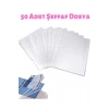 50 Adet A4 Şeffaf Dosya Föy Poşet Dosya