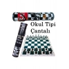 Okul Santranç Takımı Seti - Rulo Çantalı Okul Tipi