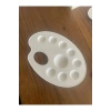 RESİM PALETİ beyaz 9 gözlü plastik palet